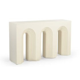 Table d'appoint DKD Home Decor 41 x 41 x 47 cm Doré Blanc Fer | Tienda24 Tienda24.eu