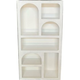 Étagère Alexandra House Living Blanc Métal Bois MDF 31 x 172 x 41 cm | Tienda24 Tienda24.eu