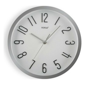 Reloj de Pared Blanco Madera Cristal 22 x 22 x 4,5 cm | Tienda24 Tienda24.eu