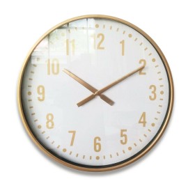 Reloj de Pared Romimex Blanco Negro Madera 60 x 60 x 5 cm | Tienda24 Tienda24.eu