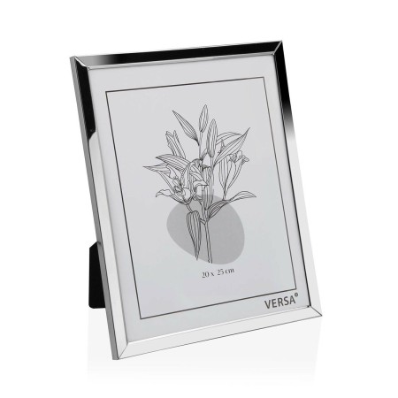 Photo frame Versa Silver Metal Minimalist 1 x 25,5 x 20,5 cm | Tienda24 Tienda24.eu