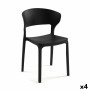 Silla Versa Negro 39,5 x 79 x 41,5 cm (4 Unidades) | Tienda24 Tienda24.eu