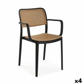 Silla Versa Negro 39,5 x 79 x 41,5 cm (4 Unidades) | Tienda24 Tienda24.eu