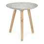 Side table Spirals 40 x 39 x 40 cm Wood Brown White | Tienda24 Tienda24.eu