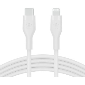 Câble USB-C vers Lightning Belkin CAA009BT1MWH 1 m Blanc (1 Unité) de Belkin, Câbles USB - Réf : M0312656, Prix : 24,70 €, Re...