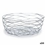 Fruit Bowl Silver Metal 27 x 11 x 27 cm (24 Units) | Tienda24 Tienda24.eu