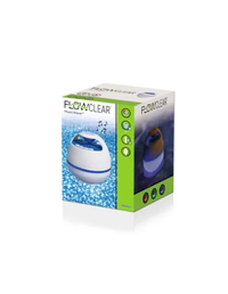 Floating Wireless Speaker with LED Bestway White 6 W | Tienda24 Tienda24.eu