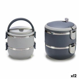 Boîte à lunch Quttin Acier inoxydable 1,5 L 18 x 10 x 18 cm | Tienda24 Tienda24.eu