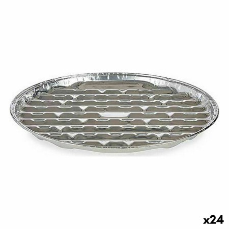 Set de Fuentes de Cocina Desechable Pizza Aluminio 32 x 3 x 32 cm (24 Unidades) | Tienda24 Tienda24.eu