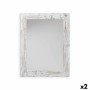 Miroir mural Harry Blanc Bois verre 64,5 x 84,5 x 1,5 cm (2 Unités) | Tienda24 Tienda24.eu