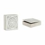 Decorative box White Wood 22 x 7,5 x 22 cm (4 Units) | Tienda24 Tienda24.eu