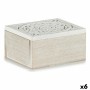 Boîte Décorative 16 x 8 x 11 cm Bois (6 Unités) | Tienda24 Tienda24.eu