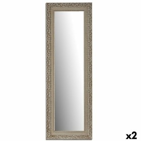 Miroir mural Versa Blanc Bambou Miroir Rond 2,5 x 75 x 75 cm | Tienda24 Tienda24.eu