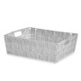 Cesta Multiusos Blanco Tela 3 L 23 x 8 x 27 cm (48 Unidades) | Tienda24 Tienda24.eu