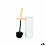 Toilettenbürste Weiß Holz Harz 10,2 x 38 x 10,2 cm (4 Stück) | Tienda24 Tienda24.eu