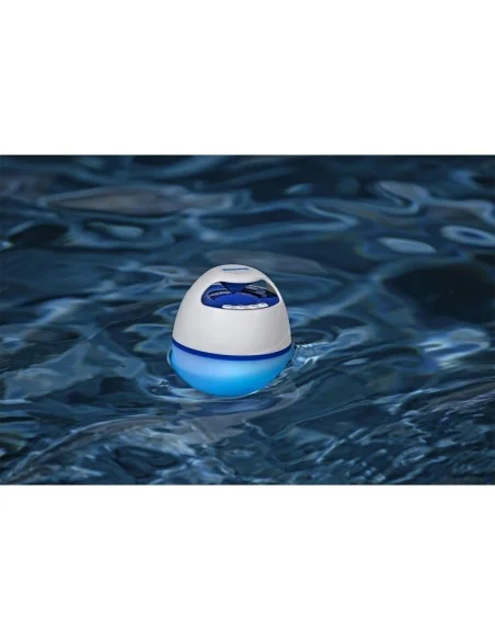 Floating Wireless Speaker with LED Bestway White 6 W | Tienda24 Tienda24.eu