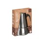 Cafetière Italienne Noir Argenté Acier 6 Tasses | Tienda24 Tienda24.eu