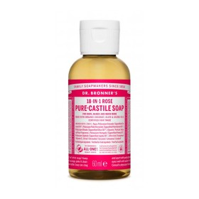 Savon liquide Dr Bronner's 60 ml Roses de Dr Bronner's, Gels et savons - Réf : M0115946, Prix : 4,46 €, Remise : %