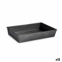 Moule rectangulaire Gris foncé Métal Acier au carbone 24 x 6,5 x 36,5 cm (12 Unités) | Tienda24 Tienda24.eu