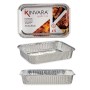 Set of trays Aluminium 31,5 x 20,5 x 5,8 cm 4 Pieces (12 Units) | Tienda24 Tienda24.eu