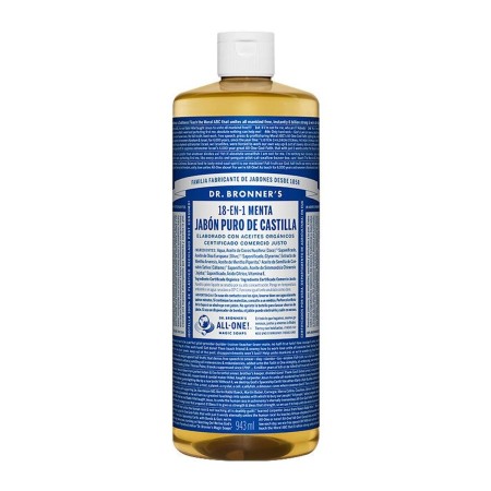 Jabón Líquido Dr Bronner's 945 ml Menta de Dr Bronner's, Geles y jabones - Ref: M0115964, Precio: 25,77 €, Descuento: %