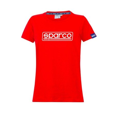 Camiseta de Manga Corta Mujer Sparco LADY FRAME Rojo (L) | Tienda24 Tienda24.eu