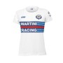 Camisola de Manga Curta Mulher Sparco Martini Racing Branco | Tienda24 Tienda24.eu