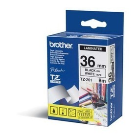 Cinta Laminada para Rotuladoras Brother TZe-261 de Brother, Etiquetas adhesivas y pegatinas - Ref: M0502748, Precio: 28,08 €,...