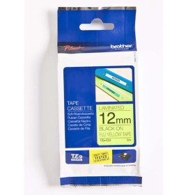 Original Ink Cartridge Brother TZe-C31 Black 12 mm by Brother, Adhesive labels and stickers - Ref: M0502785, Price: 17,94 €, ...