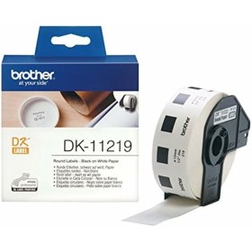 Etiquetas para Impresora Brother DK11219 Blanco Negro/Blanco de Brother, Etiquetas adhesivas y pegatinas - Ref: M0502908, Pre...