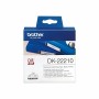 Papel Continuo para Impresoras Brother DK22210 29 x 30,48 mm Blanco 29 mm de Brother, Etiquetas adhesivas y pegatinas - Ref: ...