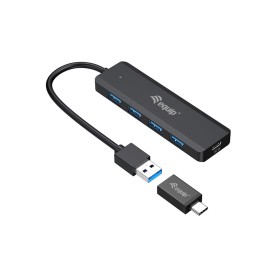 Hub USB Equip 128959 Preto de Equip, Hubs de rede - Ref: M0508168, Preço: 15,13 €, Desconto: %