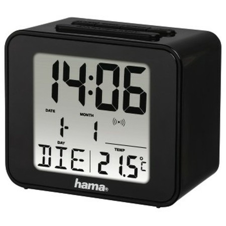 Orologio Sveglia Hama Cube Nero | Tienda24 - Global Online Shop Tienda24.eu