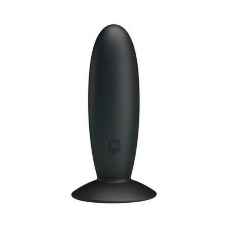 Plug Vibrador Anal Pretty Love Silicona Ventosa Negro | Tienda24 Tienda24.eu