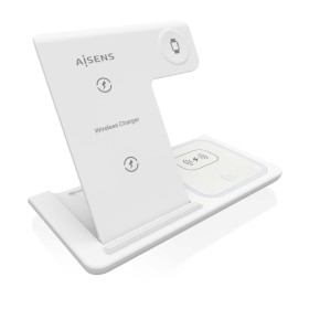 Cordless Charger Aisens ASCH-15W3WC044-W White 3-in-1 by Aisens, Car accessories - Ref: M0522036, Price: 20,23 €, Discount: %