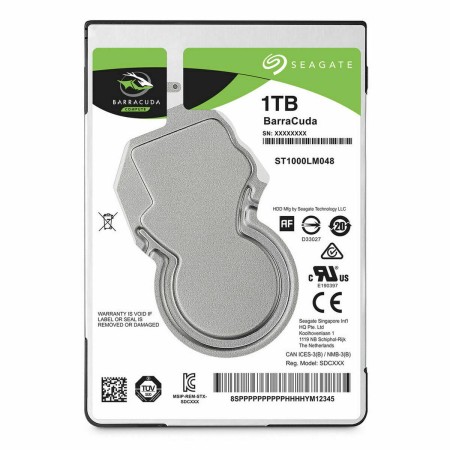 Hard Drive Seagate ST1000LM048 2,5" 1 TB 1 TB HDD by Seagate, Hard drives - Ref: S0239866, Price: 69,38 €, Discount: %