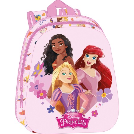 Schulrucksack Disney Princess Rosa 27 x 33 x 10 cm | Tienda24 Tienda24.eu