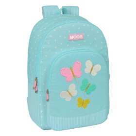 Mochila Escolar con Ruedas Smiley Summer fun Turquesa (33 x 45 x 22 cm) | Tienda24 Tienda24.eu