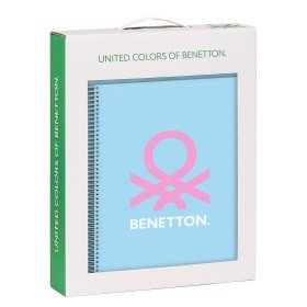 Set de Papelería Benetton Cool Azul marino 2 Piezas | Tienda24 Tienda24.eu