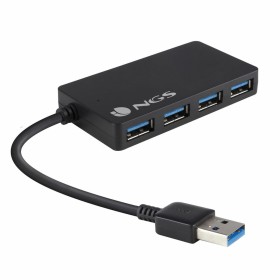 4-Port USB Hub NGS 244305 Black by NGS, USB hubs - Ref: S0430872, Price: 13,65 €, Discount: %