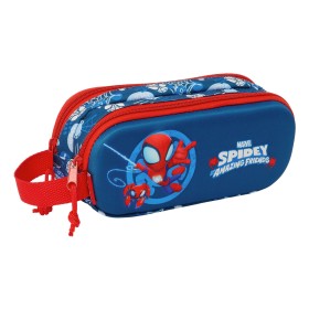 Dreifaches Mehrzweck-Etui Hot Wheels Sonny Marineblau 22 x 12 x 3 cm | Tienda24 Tienda24.eu