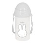 Garrafa com Tampa e Palhinha Miffy Niebla Cinzento PVC 500 ml | Tienda24 Tienda24.eu