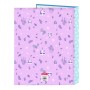 Carpeta de anillas Frozen Cool days Violeta Azul cielo A4 26.5 x 33 x 4 cm | Tienda24 Tienda24.eu