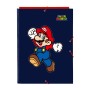 Dossier Super Mario World Blue marine A4 | Tienda24 Tienda24.eu