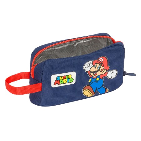 Thermischer Frühstücksträger Super Mario World Marineblau 21,5 x 12 x 6,5 cm | Tienda24 Tienda24.eu