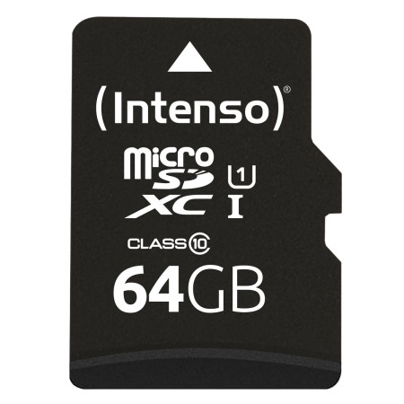 Micro SD Memory Card with Adaptor INTENSO 64 GB | Tienda24 - Global Online Shop Tienda24.eu