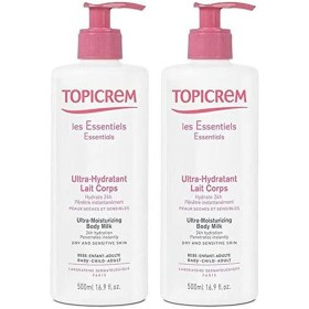 Lait corporel hydratant Topicrem 500 ml x 2 de Topicrem, Hydratants - Réf : M0119578, Prix : 23,40 €, Remise : %