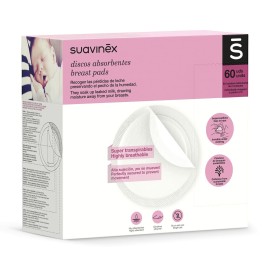 Discos Protetores de Aleitamento Suavinex (60 Unidades) de Suavinex, Protetor de peito - Ref: S05104950, Preço: 16,26 €, Desc...