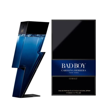 Perfume Homem Carolina Herrera Bad Boy Cobalt EDP 50 ml | Tienda24 - Global Online Shop Tienda24.eu