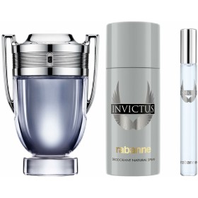 Conjunto de Perfume Homem Paco Rabanne Invictus 3 Peças de Paco Rabanne, Conjuntos - Ref: S05127223, Preço: 99,52 €, Desconto: %